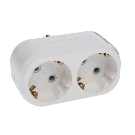 Universal A302, 2 sockets, with salary, 16 a, white