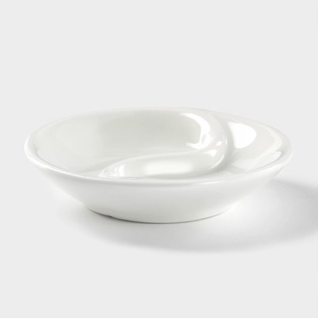 Menzhitsa Porcelain 2 Section 3 Wilmax cells , D = 9 cm, white color-1
