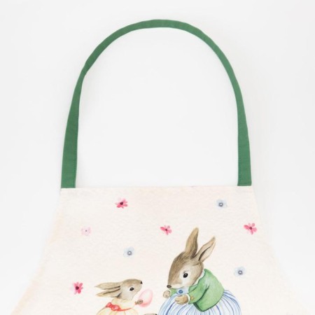 Apron Ethel "Easter hares" 60x70 cm, 100% HL, sarzha 190 g/m2-2