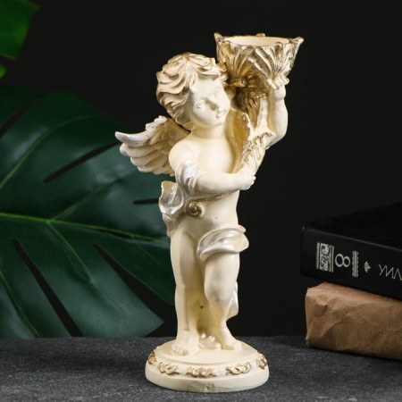 Summary "Angel" in the left hand, white mother of pearl 14x8x22cm-1