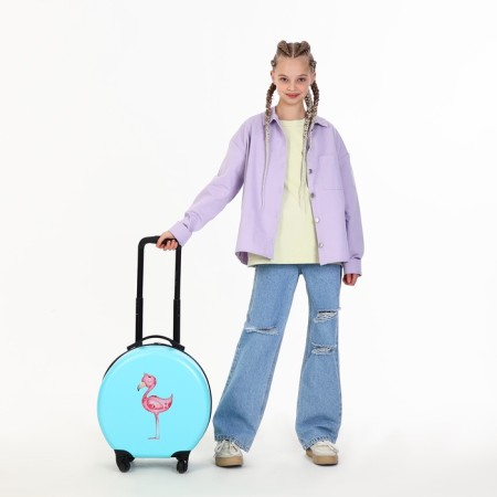 Чемодан детский 28 л (XS), HappyAnt, отдел на молнии, цвет бирюзовый-8