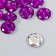 Buttons plastic for creativity 2 punctures "Kant Rhin" set 12 pcs violet d = 1.7 cm