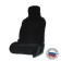 Kit on the seat, natural wool, black