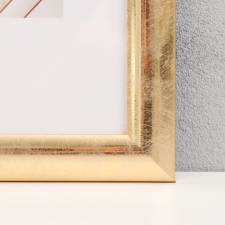 Photo frame Plastic "Mira" 20x30 cm, 211 gold (plastic screen)-1