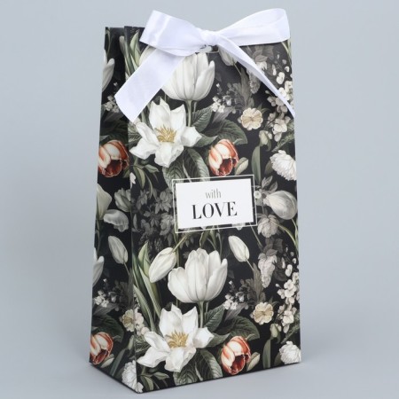 Gift package with tape, packaging, “I love you very”, 13 x 23 x 7 cm
