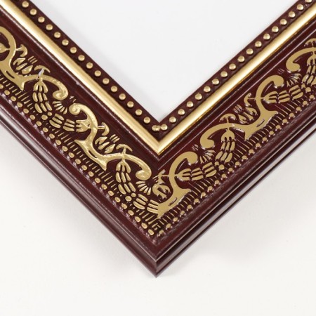 Photo frame plastic 20x25 cm "Greece" brown with gold 27x32 cm-2