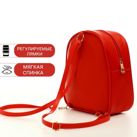 Children's backpack 20*9*22.5, lightning department, butterfly, red-1