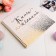 A book of wishes for a wedding on the spring, the color is white.