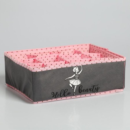 Organizer for storage, coffee for linen 12 cells "Beauty", 27 x 20 x 10 cm.-1