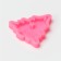 Mold "Christmas tree", silicone, 10 × 9.5 × 1 cm, pink color
