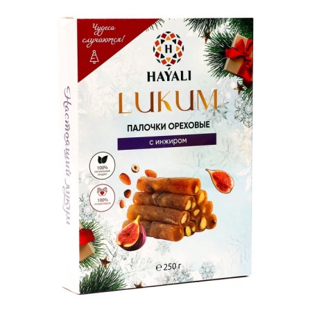 Lukum Walnut sticks with figs, 250 g