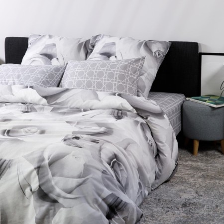 Luisa de rose rose 175x215, 180x215, 70x70cm 2pcs 2pp 2pcs, Poplin 110g/m HL100%