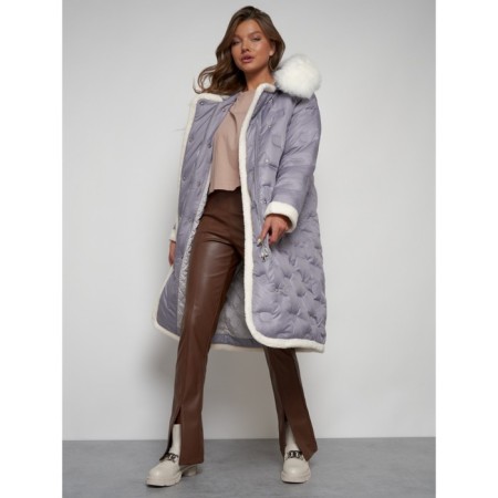 Coat insulated winter female, size 52, color gray-15