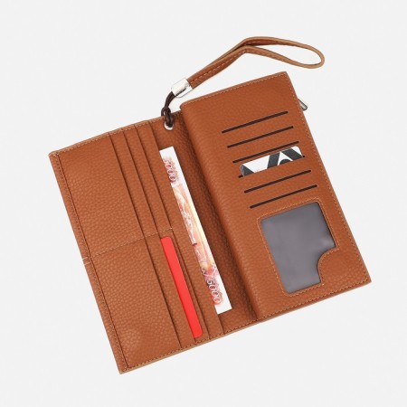 Women's wallet with lightning, red-2
