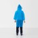 Plain-blue-blue raincoat, height 120-160 cm