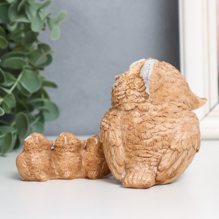 Souvenir Polystone "Oblushka with owls" 7.7x13x6.5 cm-2