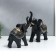 Polystone souvenir "Indian black elephants with a pattern on the Popon" N-r 2pp 18x7x17 21.5x8.5x21 cm 735555