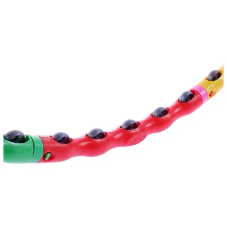 A hoop with massage wheels onlytop, collapsible, d = 98 cm, thickness 3 cm, color colorful color-4