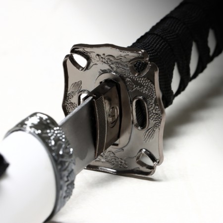 Souvenir weapon "Katana Ozam", 78cm, blade 39 cm, white scabbard-4