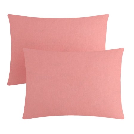 A set of pillowcases "Ethel", 50x70 cm - 2 pcs, pink, 100% cotton, stump
