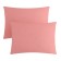 A set of pillowcases "Ethel", 50x70 cm - 2 pcs, pink, 100% cotton, stump