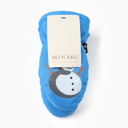 Baby mittens minku, Blue color, 18 cm-4