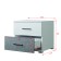 Bedside table, 500x410x452, white/concrete