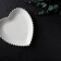 Porcelain plate Magistro "Heart", 20.5 × 21 × 2.5 cm, white color