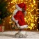 Santa Claus "in a red fur coat, with a flashlight and a bag" 30 cm