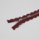 Metal zipper, No. 3, non -proceeding, automatic lock, 30 cm, burgundy/nickel color