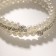Bracelet pearls "spring" brightness, ball No. 6, white color in silver, d = 6 cm