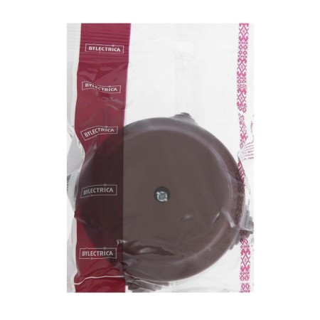 BYLLECTRICA distribution box Retro KM-449, 95x95x45 mm, IP20, Rev. mouth., brown-2