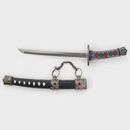 Souvenir weapon "Katana on the stand", brown scabbard, mix, 17cm-2