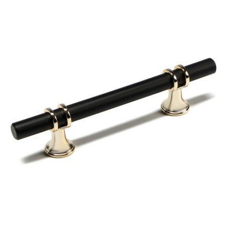 Cappio bracket handle, m/o 96 mm, d = 12 mm, plastic, gold/black color-1