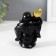 NECKE Polystone "Hothee with a gold ingred and pumpkin groat" Black 4.5x6.7x9 cm