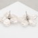Earrings with pearls "exclusive" Flower Hope, Color Silver