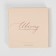 Chocolate box, confectionery packaging, “handmade”, with a window, 10.2 x 1.4 x 10.2 cm