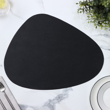 Serving napkin on the TEM table, 45 × 35 cm, black color-2
