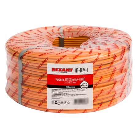 Meter cable fire-resistant KPSENG (A) -FRHF 2x2x0.75mm², Bay 200M REXANT-1
