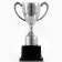 Cup 113, award figure, silver, plastic stand, 17.7 x 10.5 x 7.5 cm.
