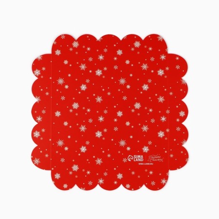 Box for confectionery products with PVC Happy New Year, 18 x 3 cm, New Year-7