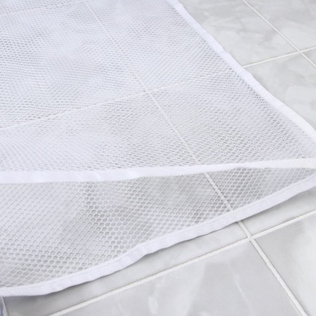 Grid for storing toys in the bathroom, white color-3