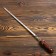Shampoo with a wooden handle "stump" metal - 3 mm, width - 12 mm, working length - 40 cm