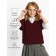 Vest for girls, height 146 cm, burgundy color