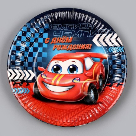 Disposable paper plate "Call" 18 cm, set 6 pieces-1