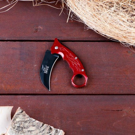 Knife Kerambit "Flame" 16cm, blade 70mm/2mm, mix-1