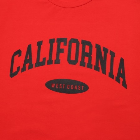 T-shirt female, red color, Oversize size (42-46)-6