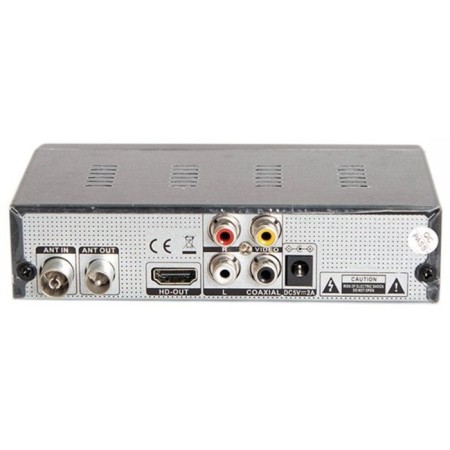 TV prefix DVB-T2 HD-300 EDO Hit, metal, display, trained remote control-1