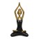 Figure "Yoga Lotus", 135 × 90 × 245 mm, gold / black color