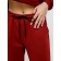 Women's pants with a company, size 44, burgundy color